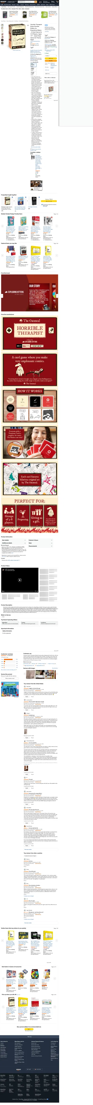 amazon.com/Exploding-Kittens-Horrible-Therapist-Unpleasant/dp/B0D2JG7873 on mobile, full screenshot