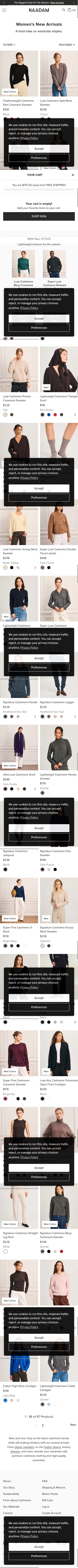 naadam.co/collections/womens-new-arrivals on mobile