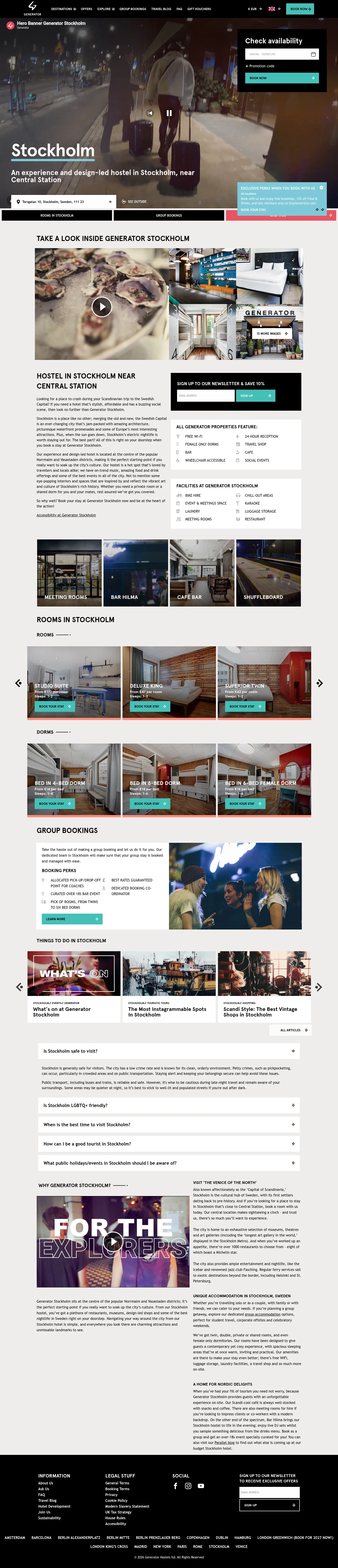 staygenerator.com/hostels/stockholm on desktop