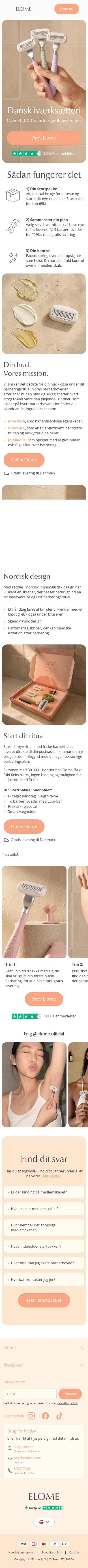 elome.com/da-dk on mobile