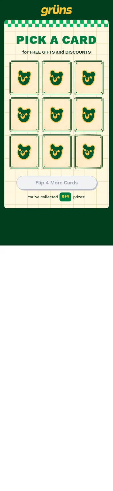 gruns.co/pages/flip-to-win-v2 on mobile