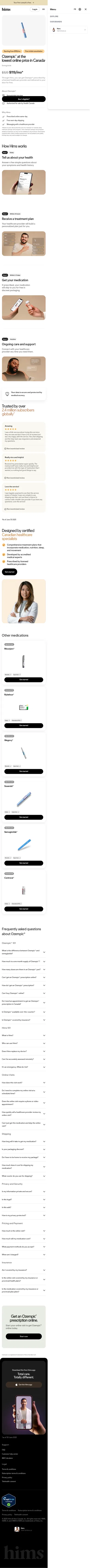 hims.ca/lp/so/wl/shop-ozempic on mobile, full screenshot