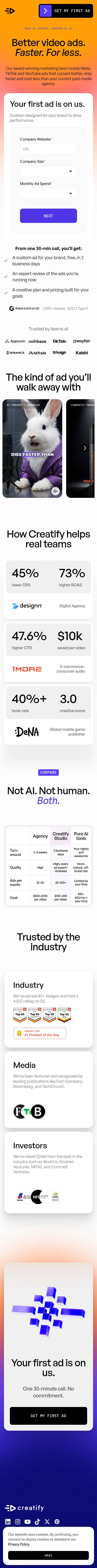 creatify.ai/studio/free-ad on mobile