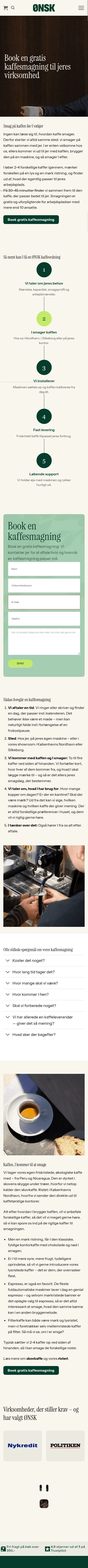 onsk.dk/erhverv/kaffesmagning on mobile