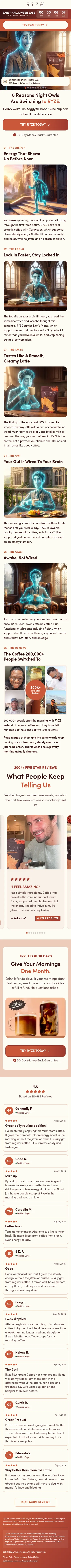 shop.ryzesuperfoods.com/p/night-owls-6-reasons-listicle on mobile, full screenshot