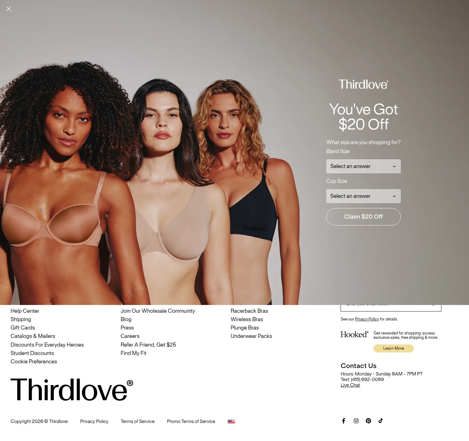 thirdlove.com/pages/fitting-room on desktop, full screenshot