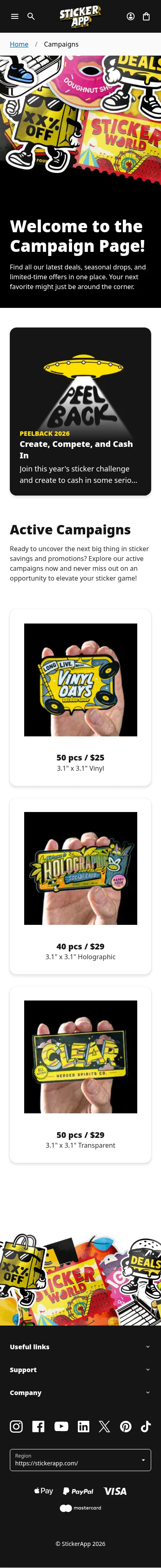 stickerapp.com/campaigns on mobile