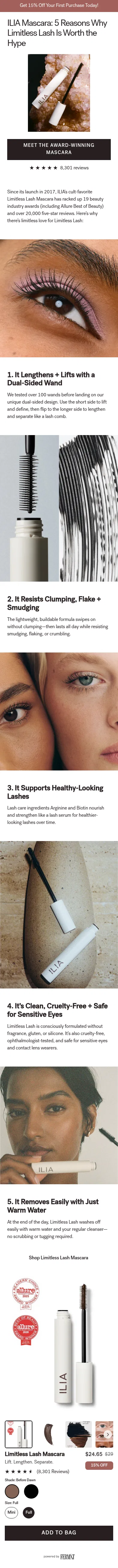 shop.iliabeauty.com/9jwihw0sa on mobile, full screenshot
