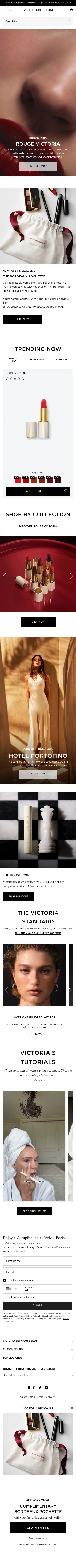 victoriabeckhambeauty.com on mobile