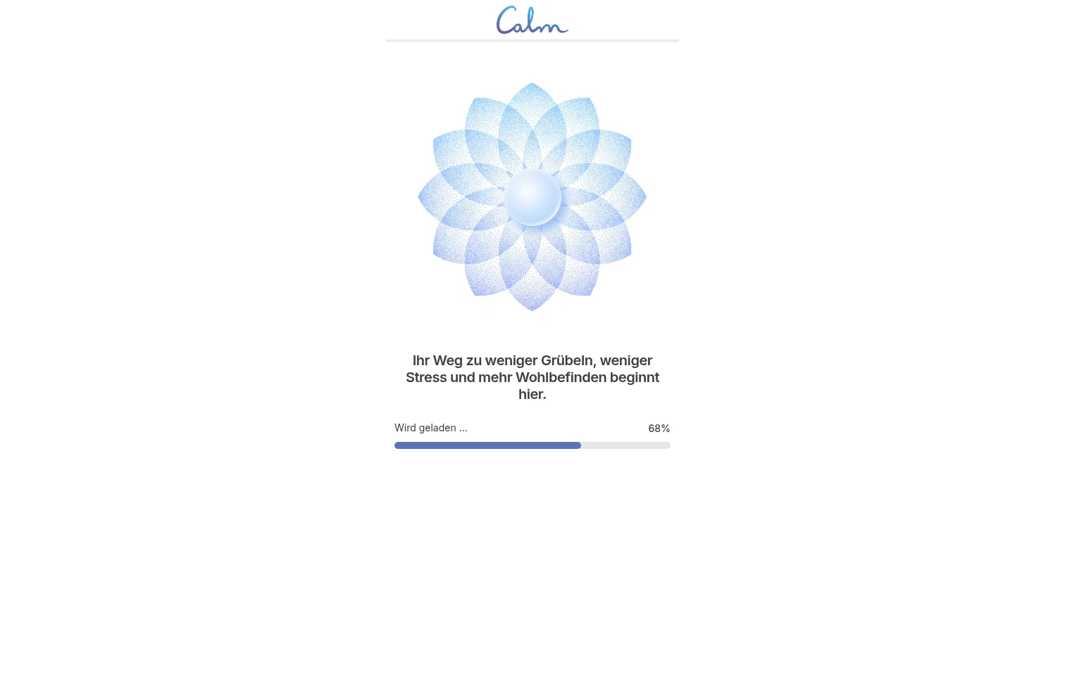 quiz.calm.com/calm-cc456 on desktop, full screenshot