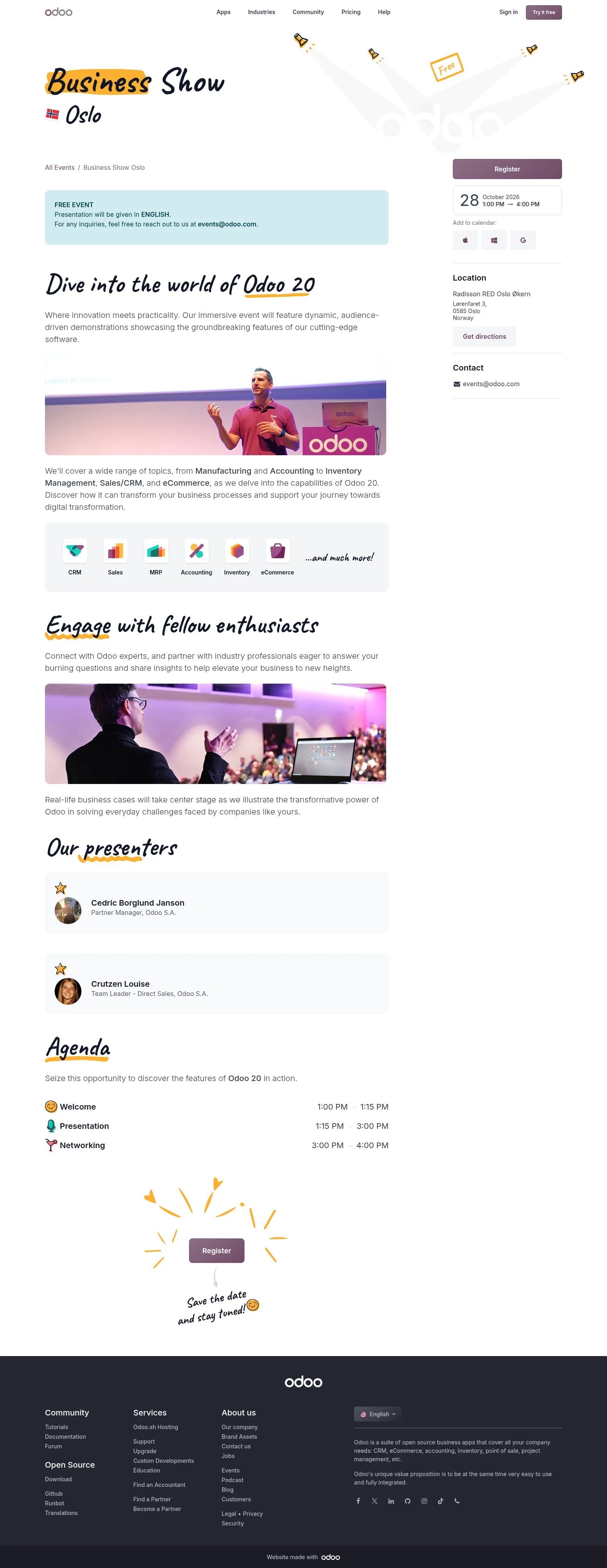 odoo.com/event/business-show-oslo-12232/register on desktop