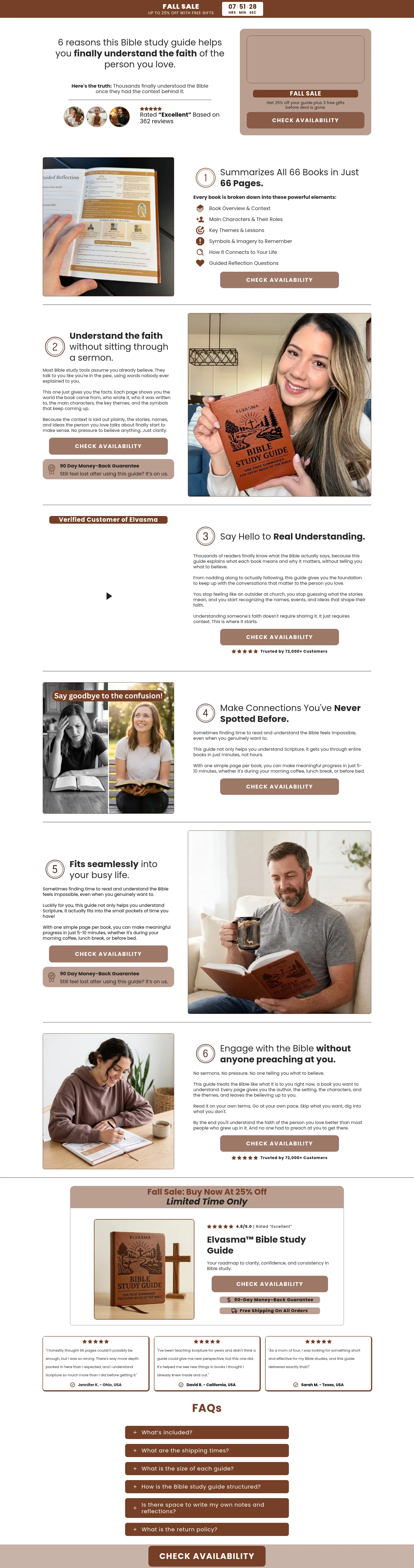 elvasma.com/pages/6-reasons-understand-the-faith on desktop, full screenshot