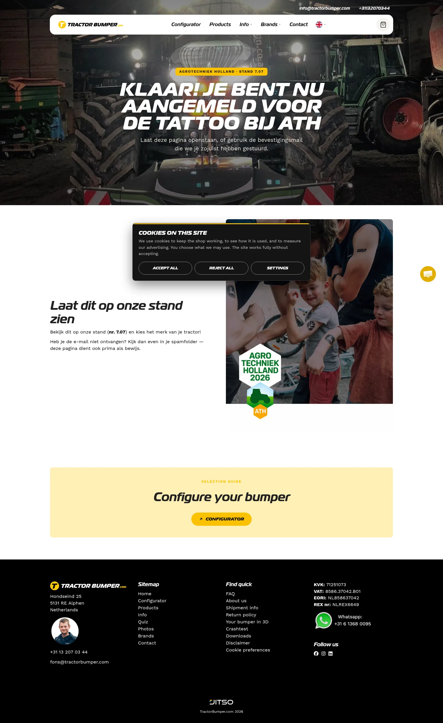 tractorbumper.com/tattoo-ath on desktop, full screenshot