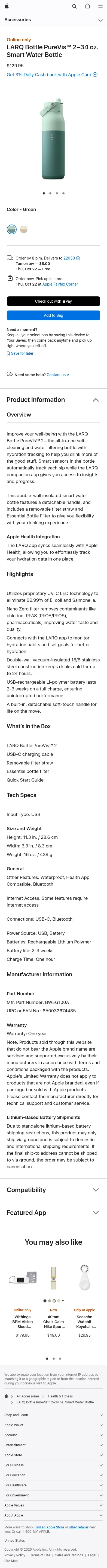apple.com/shop/product/hs4b2zm/a/larq-bottle-purevis%E2%84%A2-2-34-oz-smart-water-bottle on mobile