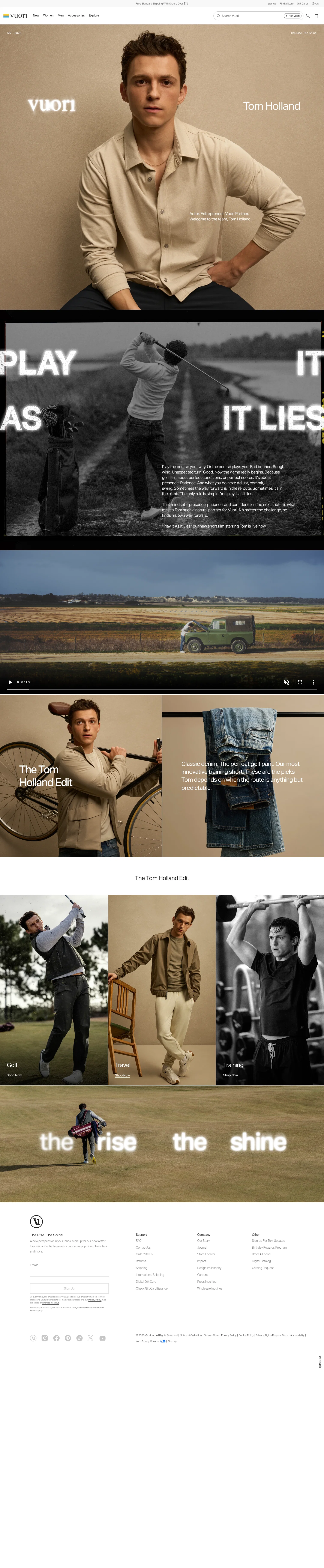 vuoriclothing.com/pages/tom-holland on desktop