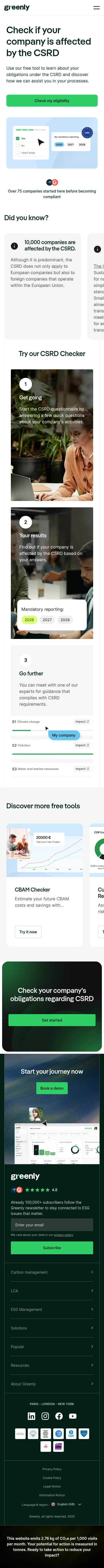 greenly.earth/en-gb/tools/csrd-checker on mobile