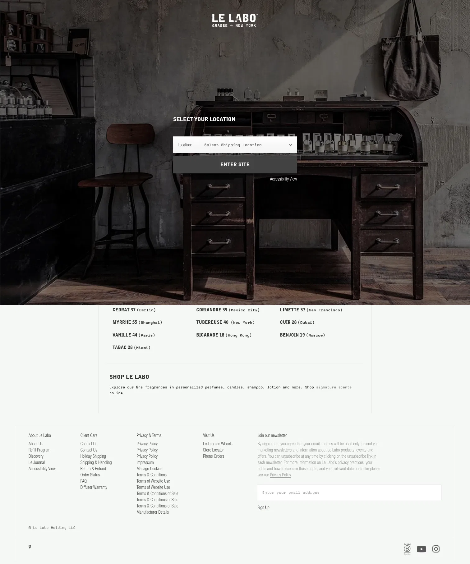 lelabofragrances.eu/the-city-exclusives-event on desktop, full screenshot