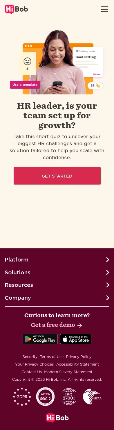 hibob.com/get/lp-quiz on mobile