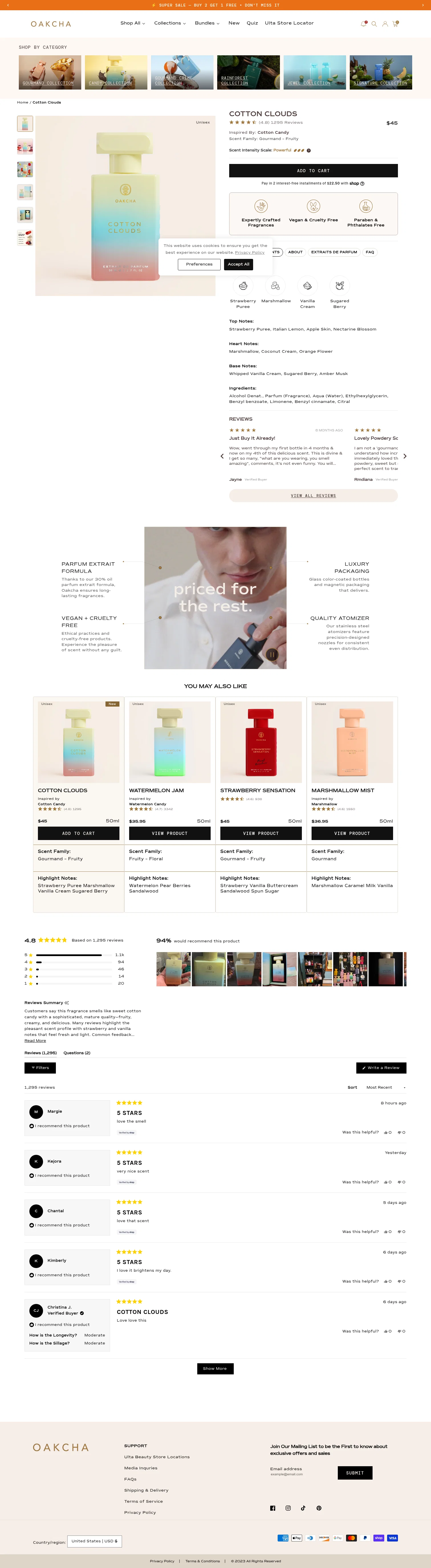 Oakcha landing page