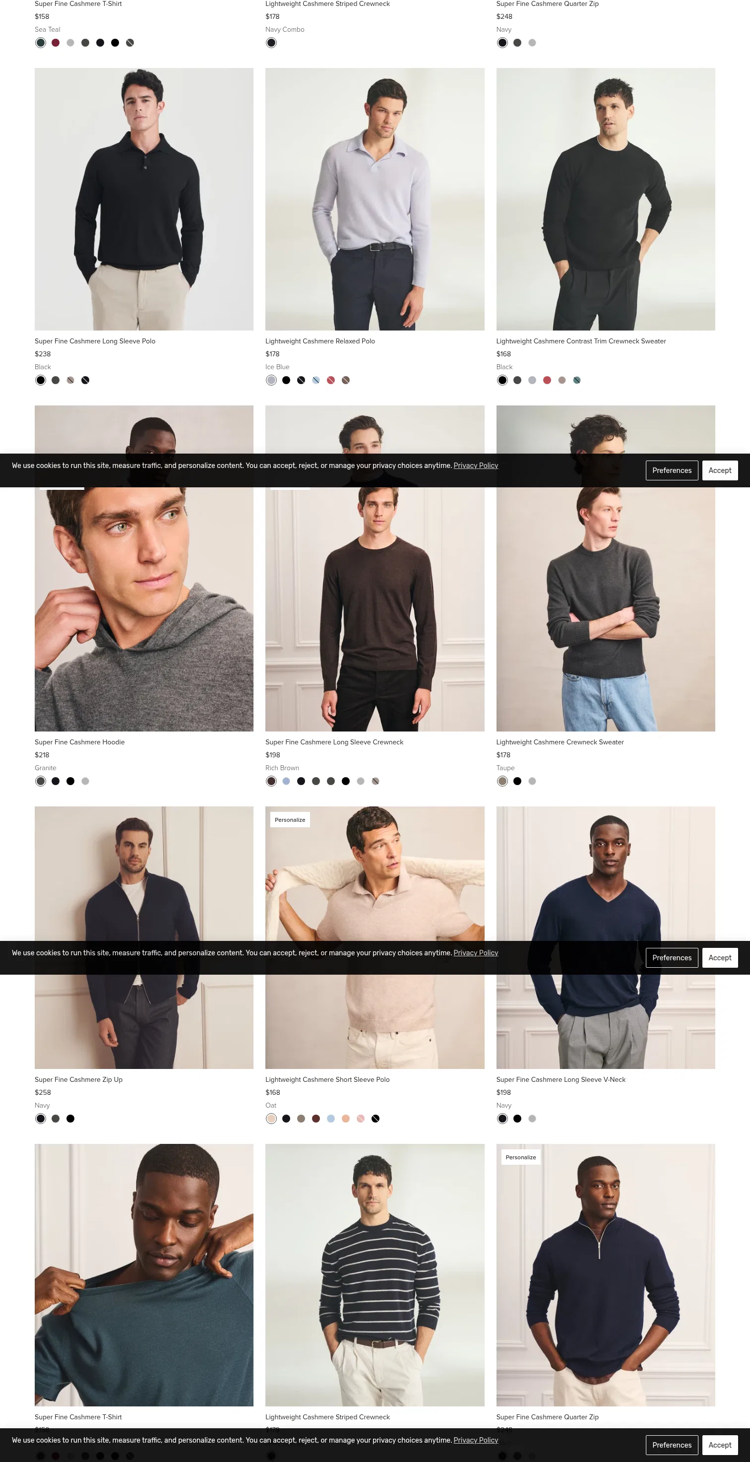 naadam.co/collections/mens-lightweight-cashmere on desktop, full screenshot