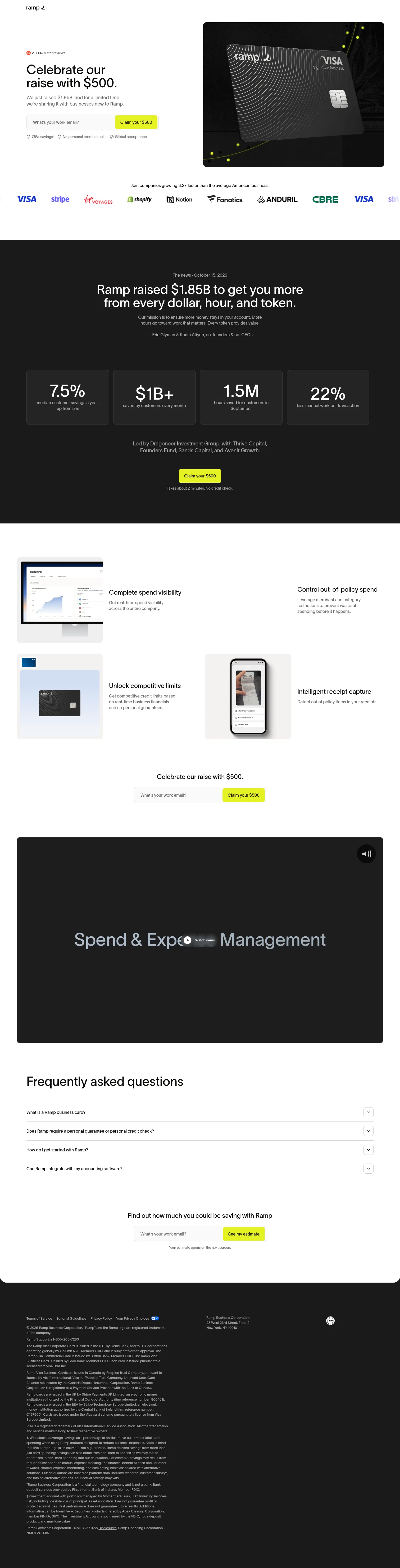 ramp.com/ramp-at-60-billion on desktop, full screenshot