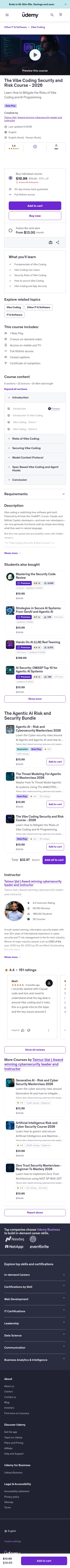 udemy.com/course/the-vibe-coding-security-and-risk-course on mobile