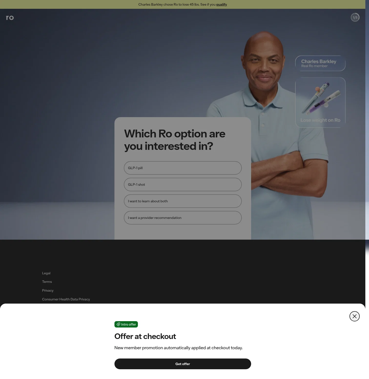 ro.co/lp/weight-loss/quiz/chuck/paid-social on desktop