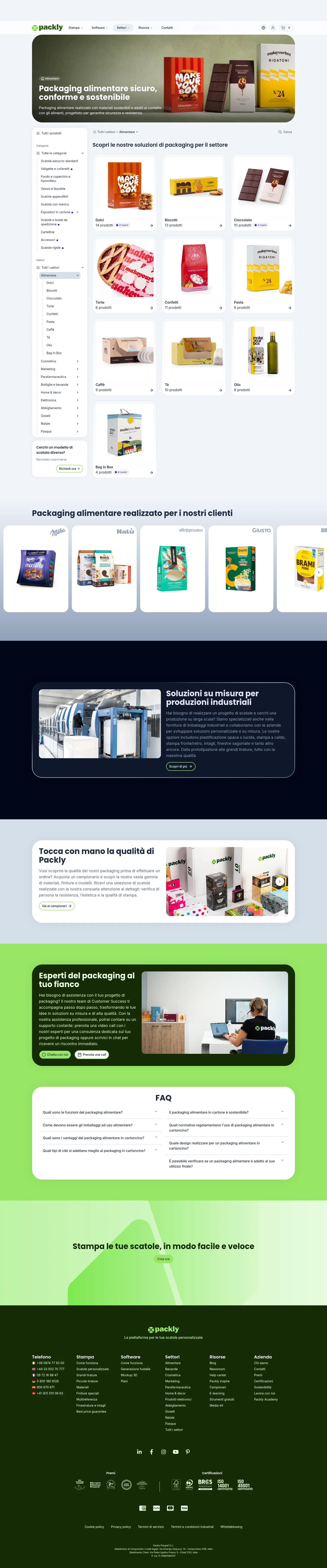 Packly landing page