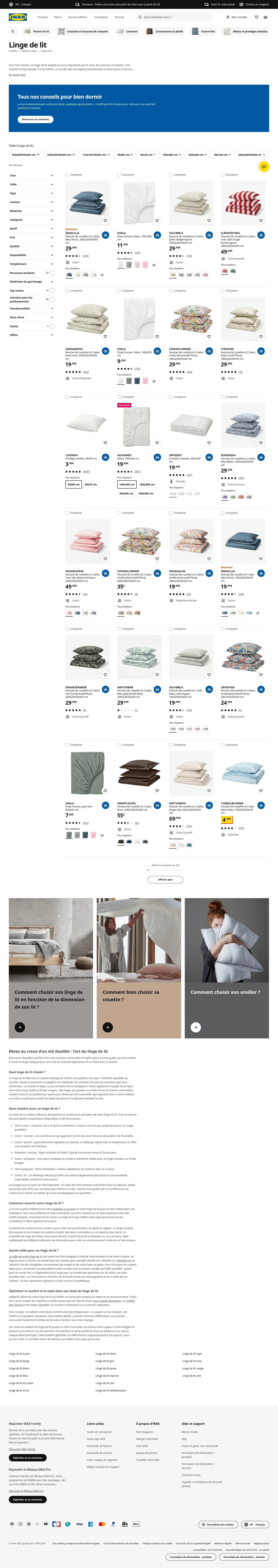 ikea.com/fr/fr/cat/linge-de-lit-tl004 on desktop