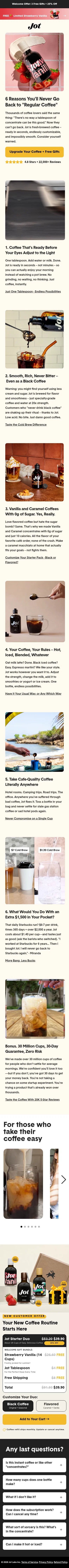 jot.co/pages/coffee-obsession-straw on mobile