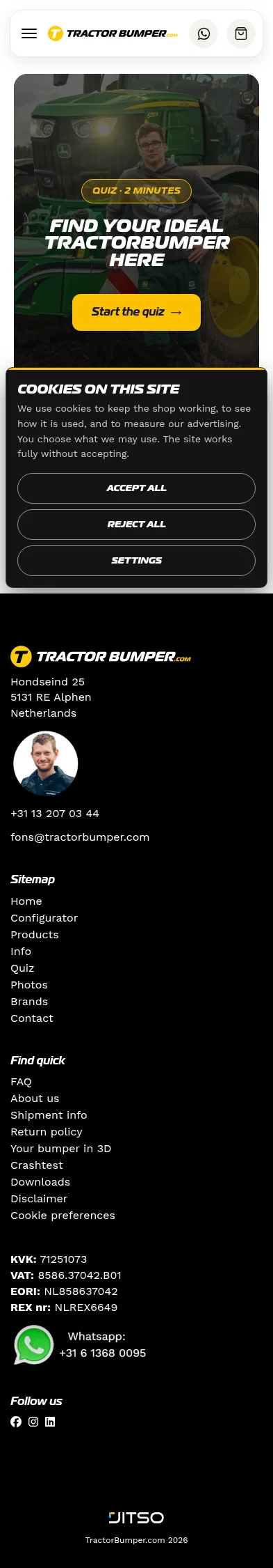 tractorbumper.com/en/quiz on mobile