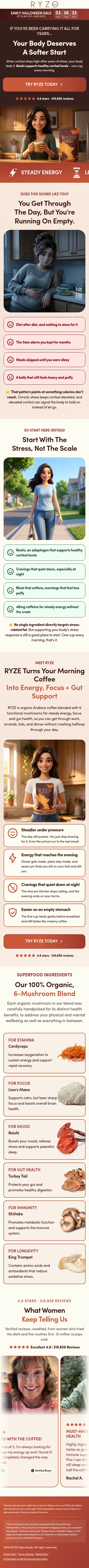 shop.ryzesuperfoods.com/p/mombod-softer-start-sectioned on mobile, full screenshot