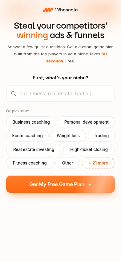 welcome.whoscale.io/f/world on mobile, full screenshot