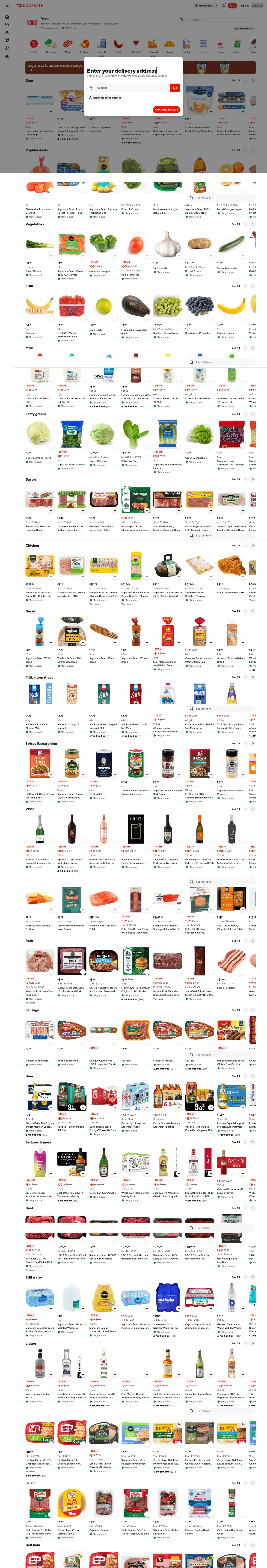 doordash.com/business/802318 on desktop, full screenshot