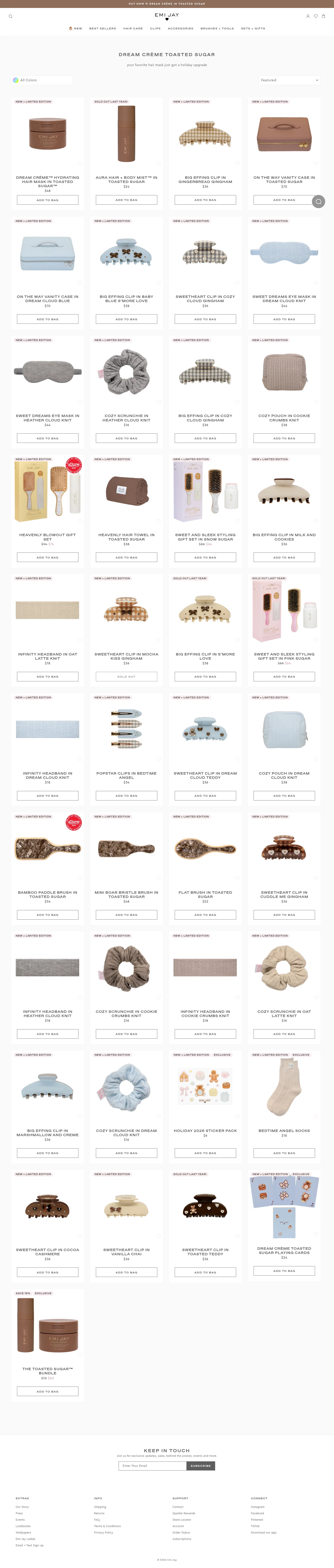 Emi Jay landing page