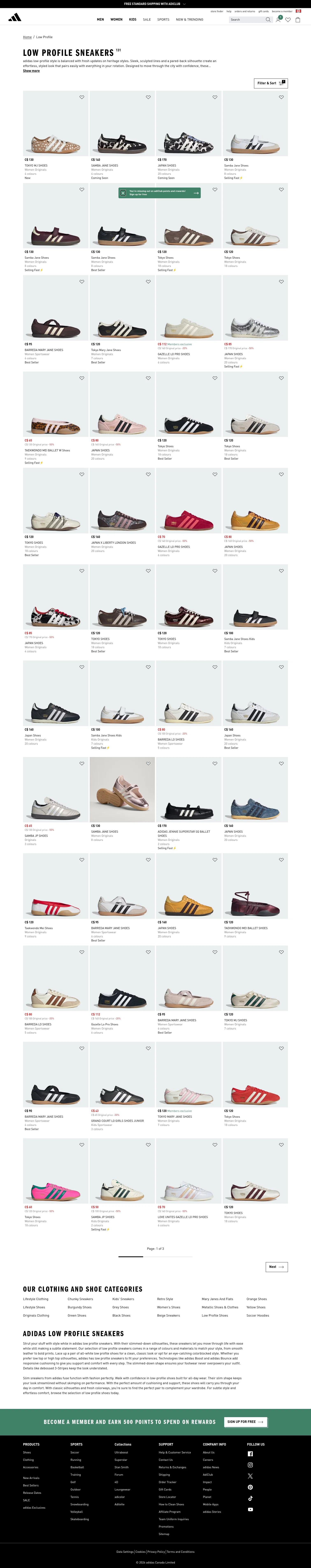 adidas.ca/en/low_profile on desktop