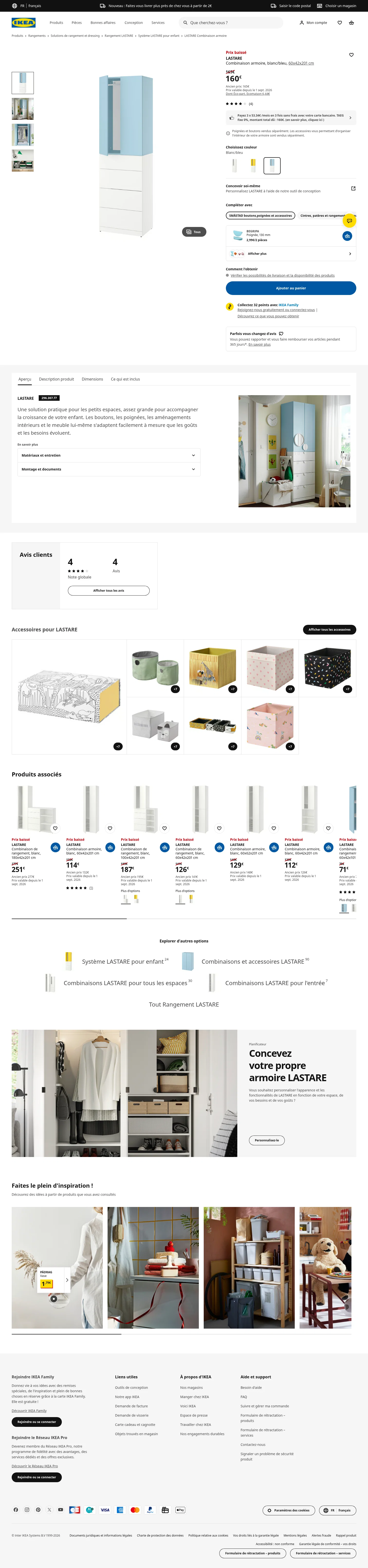 ikea.com/fr/fr/p/lastare-combinaison-armoire-blanc-bleu-s29630777 on desktop
