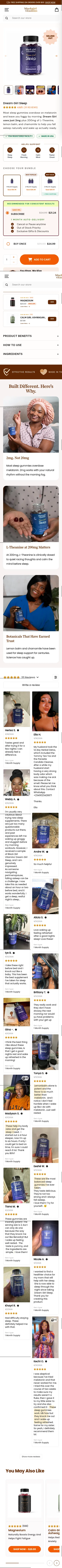 blackgirlvitamins.co/products/dream-girl-sleep on mobile, full screenshot