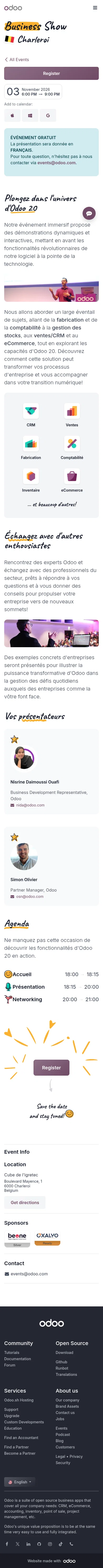odoo.com/event/business-show-charleroi-12497/register on mobile