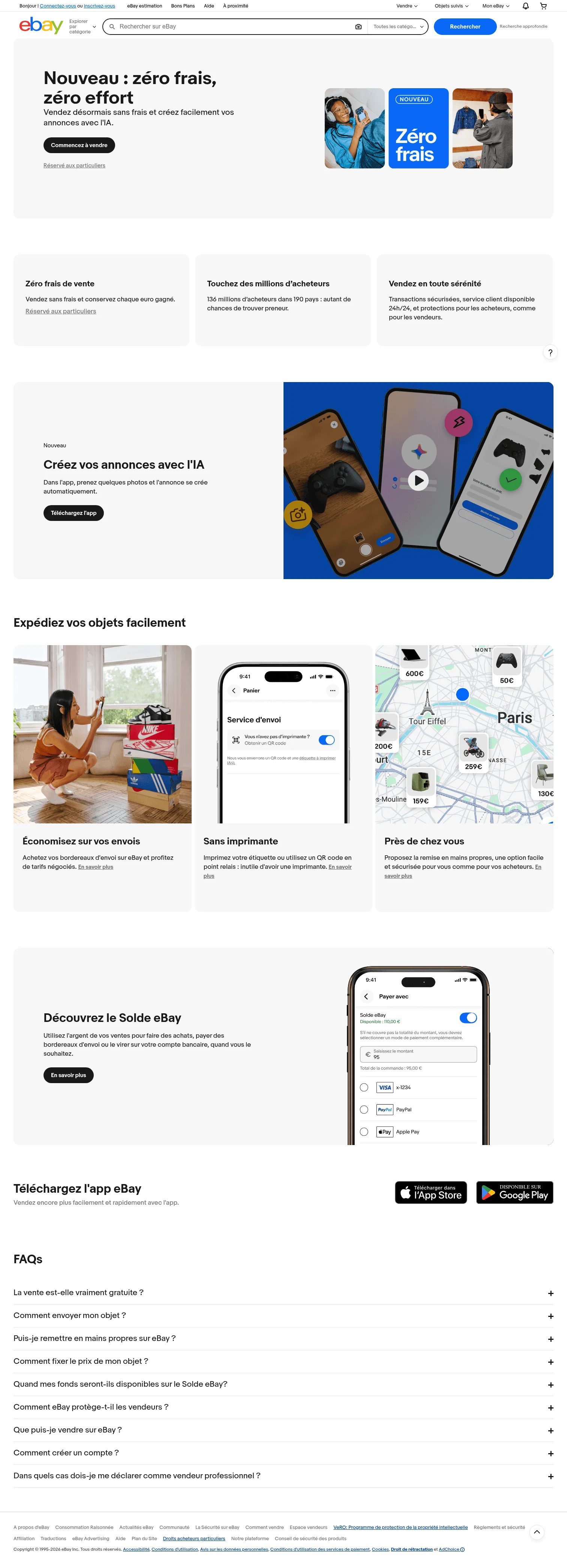 eBay landing page