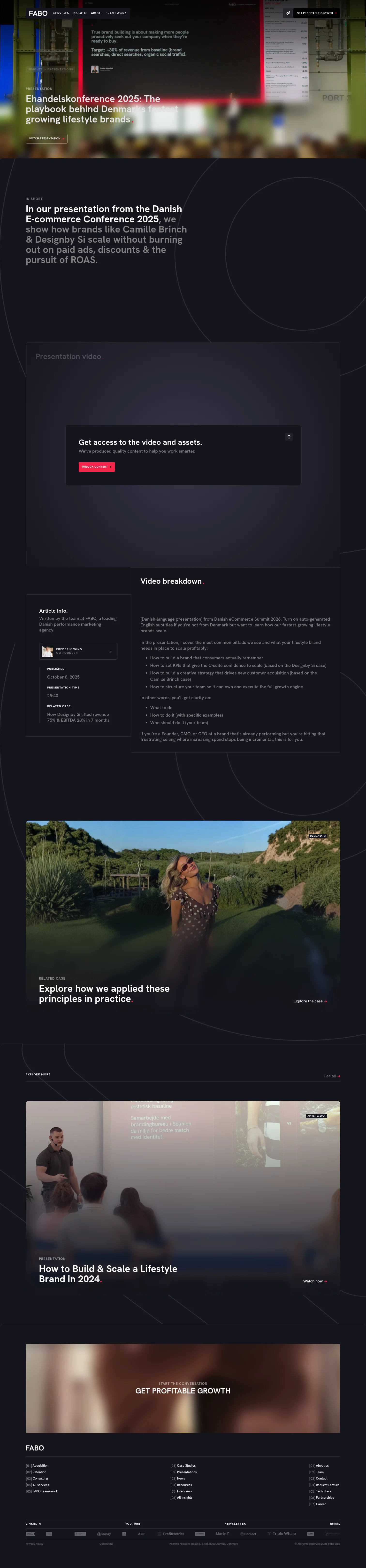 Fabo landing page