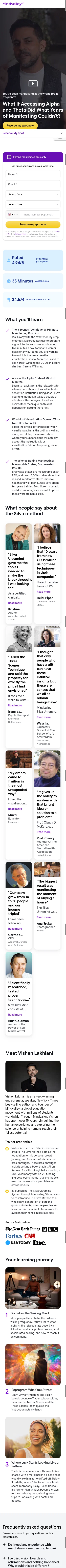 mindvalley.com/ultramind/masterclass/manifesting-success on mobile