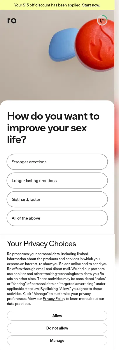 ro.co/ed-rsl-quiz/4 on mobile, full screenshot