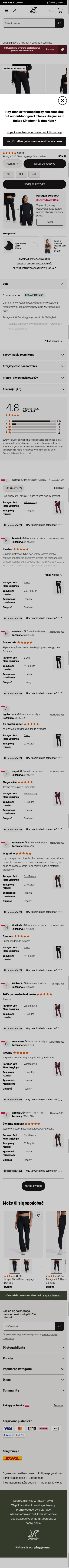 revolutionrace.pl/kobiety/spodnie/legginsy/paragon-soft-flare-leggings-women on mobile