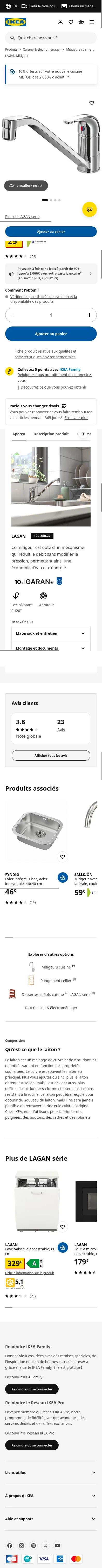 ikea.com/fr/fr/p/lagan-mitigeur-chrome-10085027 on mobile
