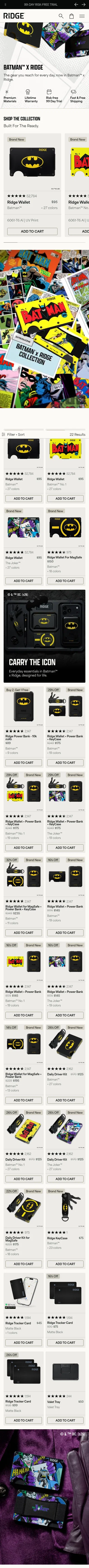ridge.com/collections/batman on mobile