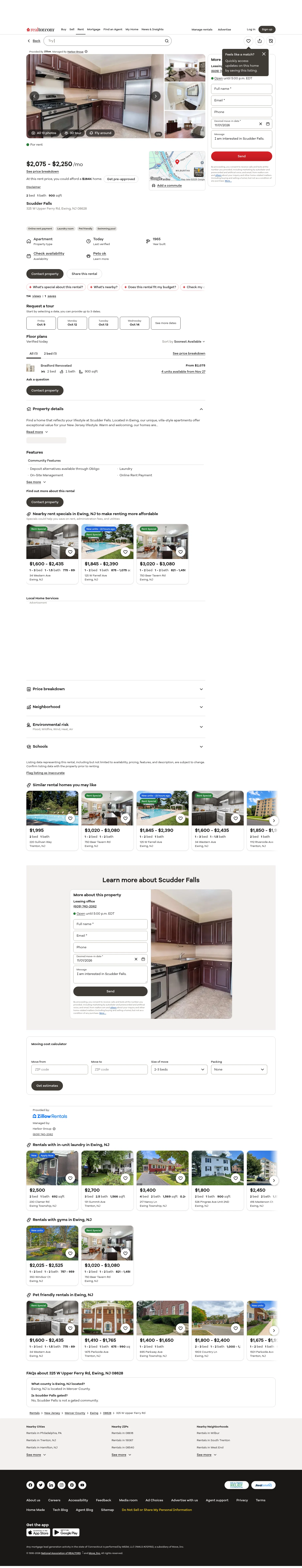 realtor.com/rentals/details/Ewing_NJ_08628_M65735-82277 on desktop