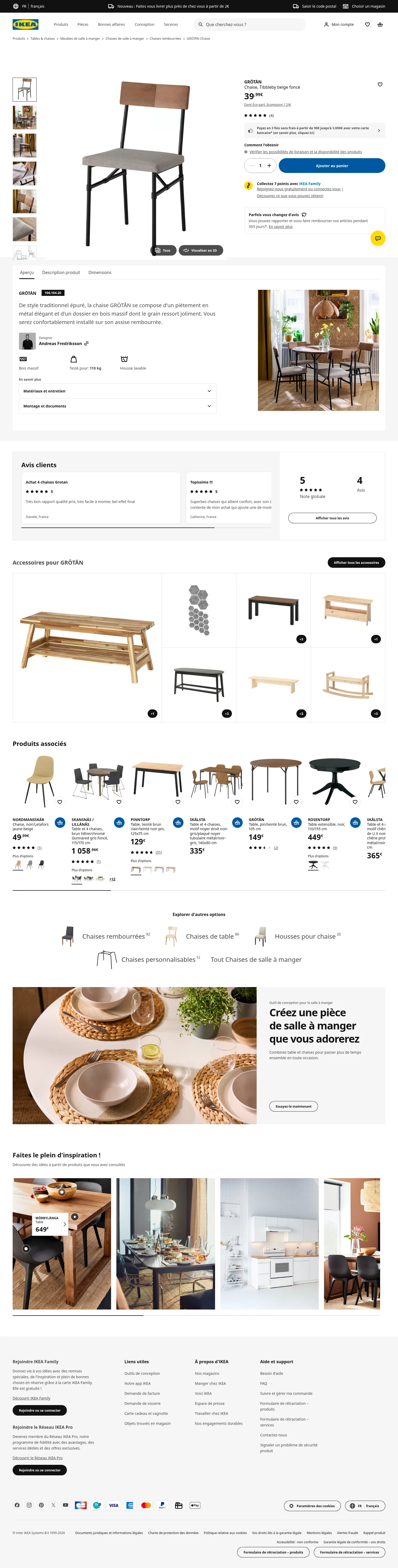 ikea.com/fr/fr/p/groetan-chaise-tibbleby-beige-fonce-10610425 on desktop, full screenshot