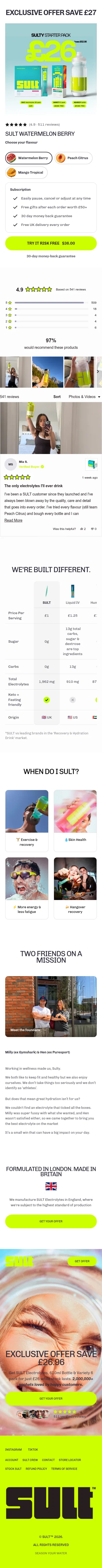 drinksult.com/pages/summer-offer on mobile
