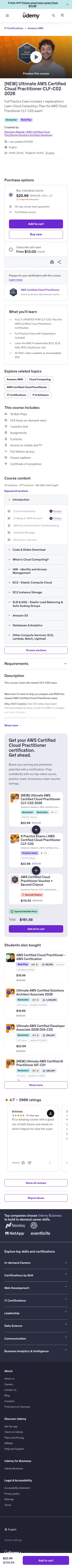 udemy.com/course/aws-certified-cloud-practitioner-new on mobile
